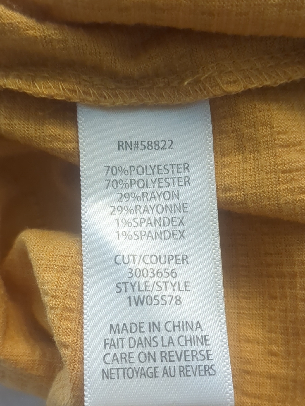 Max Studio 3X Mustard Boho Peasant Blouse Ruffle Neck Gauze Cottagecore Curvy - Picture 11 of 11